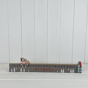 Wooden Advent Calendar with Car