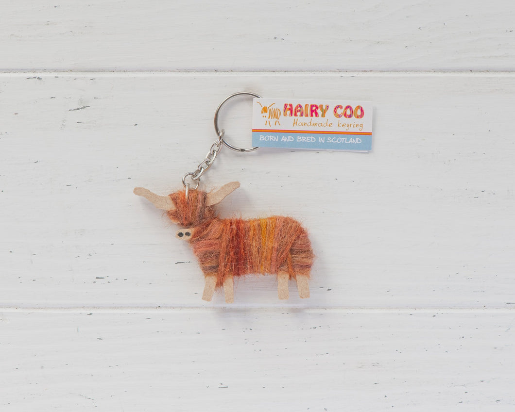 Hairy Coo Keyring