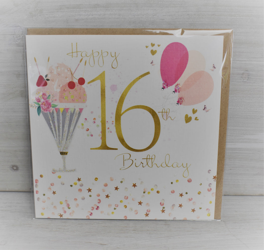 16th Birthday - Ice Cream Card