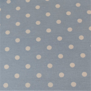 Oilcloth - Light blue large spots