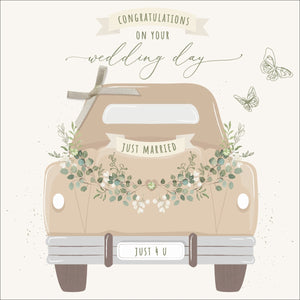 Just Married Car Card